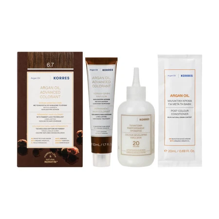 KORRES PERMANENTE HAARKLEUR ARGANOLIE & CACAO 6.7