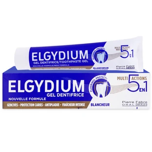 ELGYDIUM GEL DENTÍFRICO BLANQUEADOR MULTIACCIÓN 5 EN 1, 75 ML