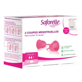 SAFORELLE 2 MENSTRUATIONSTASSEN, GRÖSSE 1