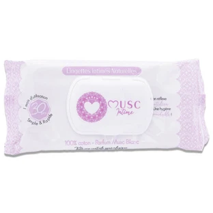 INTIMATE MUSK – 30 NATÜRLICHE INTIM-REINIGUNGSTÜCHER MIT WEISSEM MOSCHUS