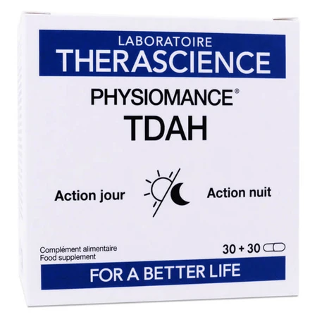THERASCIENCE PHYSIOMANCE TDAH DÍA Y NOCHE 60 CÁPSULAS