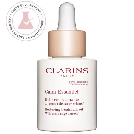 ACEITE REESTRUCTURANTE CALM ESSENTIEL DE CLARINS CON EXTRACTO DE SALVIA ESCLAVEA, 30 ML