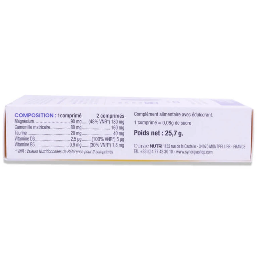 SYNERGIA D-STRESS CHILD'S BALANCE, 24 COMPRIMIDOS, SABOR A CACAO