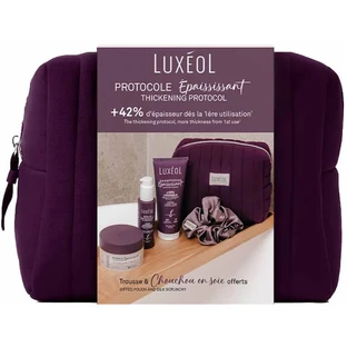 KIT DE TRATAMIENTO ESPESANTE LUXEOL + 3 TRATAMIENTOS + GOMA PARA EL PELO DE REGALO