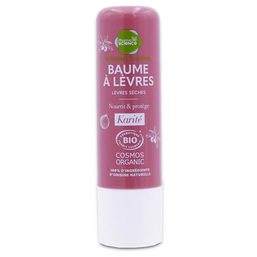 PHARMASCIENCE ORGANIC SHEA BUTTER LIP BALM 4G