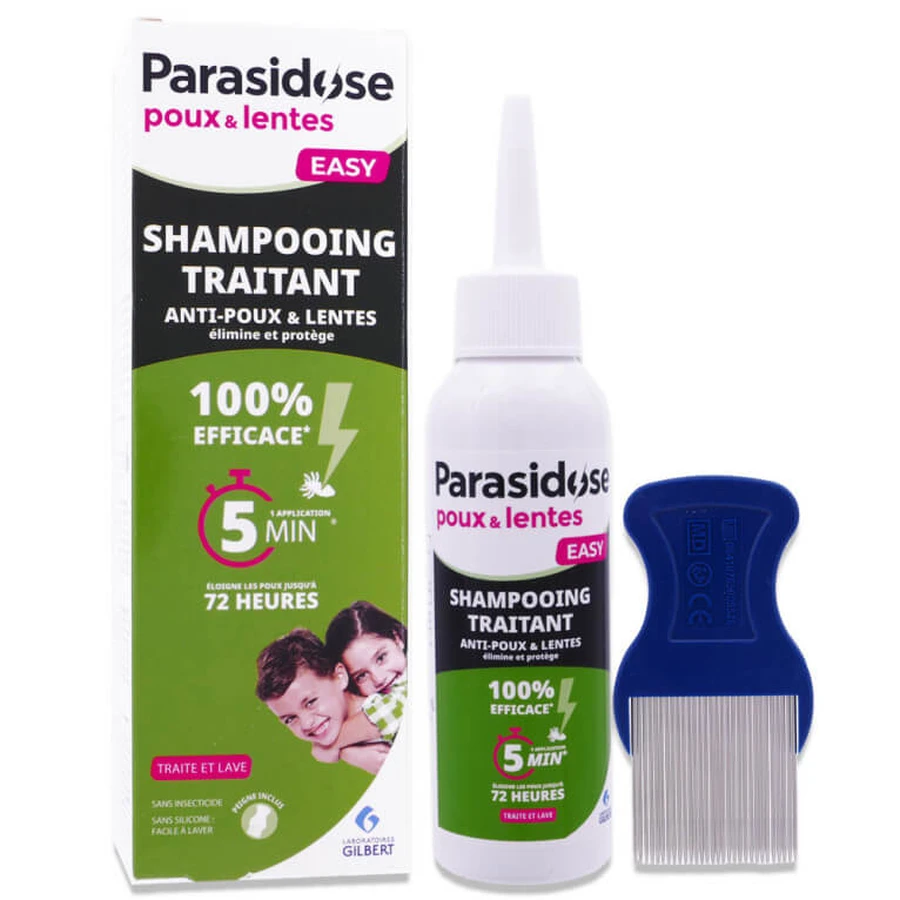 PARASIDOSE ANTI-LICE & NITS TREATMENT SHAMPOO + COMB