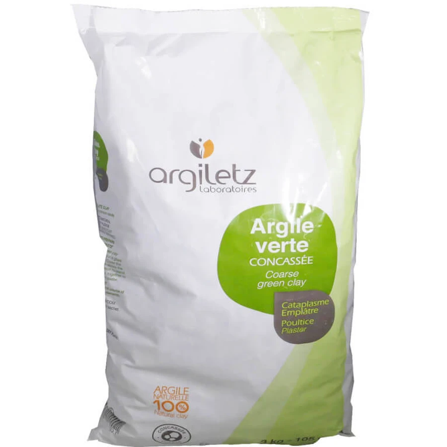 ARGILETZ CRUSHED GREEN CLAY, POULTICE, 3 KG - 4 MAX / CDE