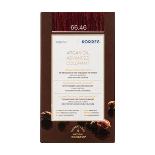 KORRES ACEITE DE ARGÁN PARA EL CABELLO 66.46 ROJO BURGUNDA INTENSO