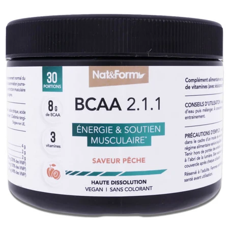 NAT&FORM BCAA 2.1.1 SAVEUR PECHE 30 PORTIONS