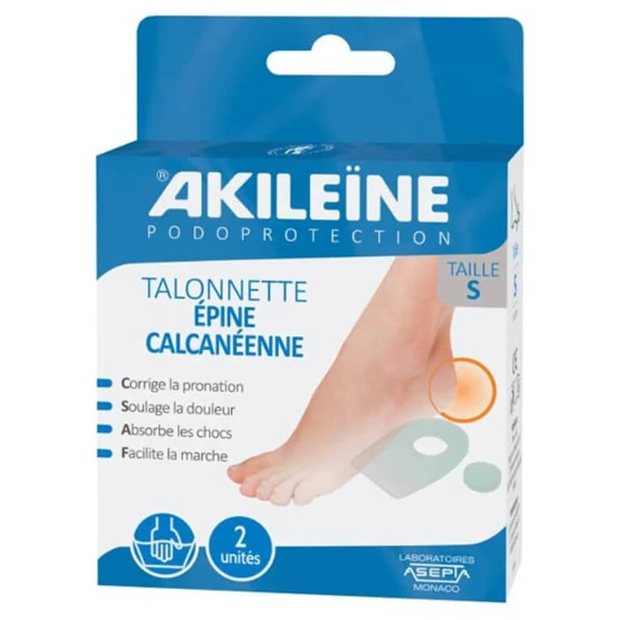 AKILEINE FERSENPOLSTER BEI FERSENSPORN, 2ER-PACK, GRÖSSE S