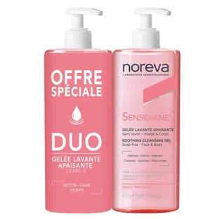 NOREVA SENSIDIANE BERUHIGENDES REINIGUNGSGEL, 2er-Pack à 400 g