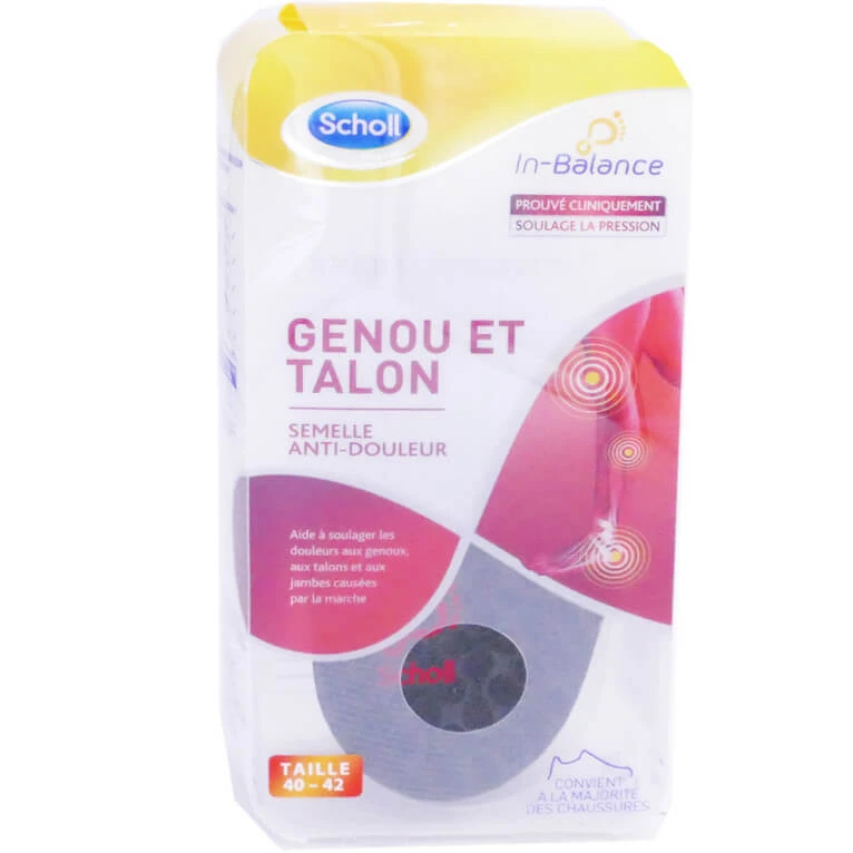 SCHOLL KNEES AND HEELS PAIN-RELIEF INSOLES 40-42