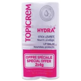 TOPICREM HYDRA+ LIP BALM, PACK OF 2 X 4G