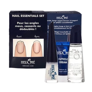 SET ESENCIAL DE HEROME PARA UÑAS DÉBILES, FRÁGILES O CON GRIETAS