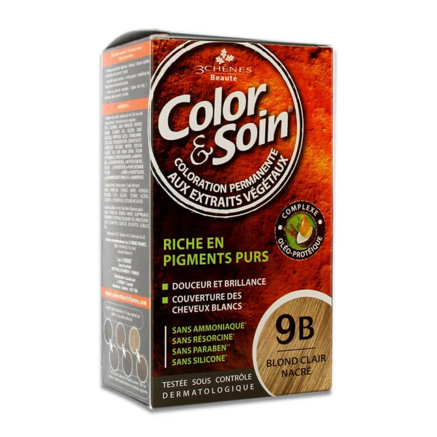 LES 3 CHENES COLOR & CARE 9B LIGHT BLONDE WITH A PEARLESCENT SHIMMER