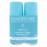 SANOFLORE ORGANIC MINT FRESHNESS DEODORANT, PACK OF 2 X 50 ML