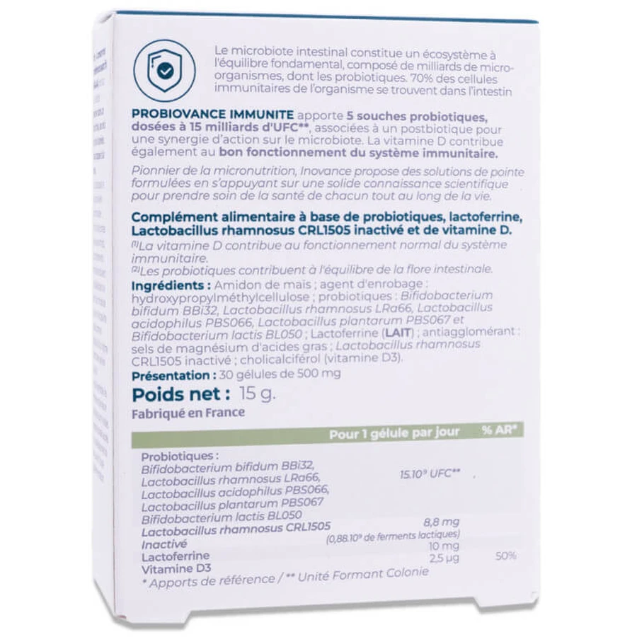 INOVANCE PROBIOVANCE IMMUNITY 30 CAPSULES