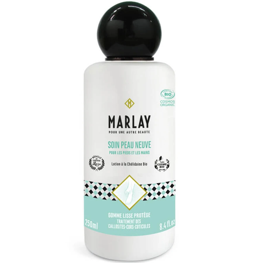 LOCIÓN DE CELIDONIA MARLAY, 250 ML, PARA PIES Y MANOS, CON ACEITES ESENCIALES ECOLÓGICOS