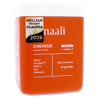 NAALI CHEVEUX POUSSE ET FORCE + SAFRAN 60 GOMMES