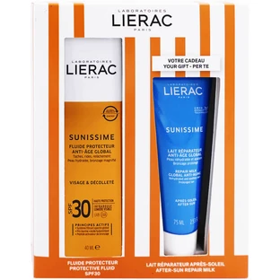LIERAC SUNISSIME FLUID SPF 30 40 ML + REPAIRING LOTION 75 ML