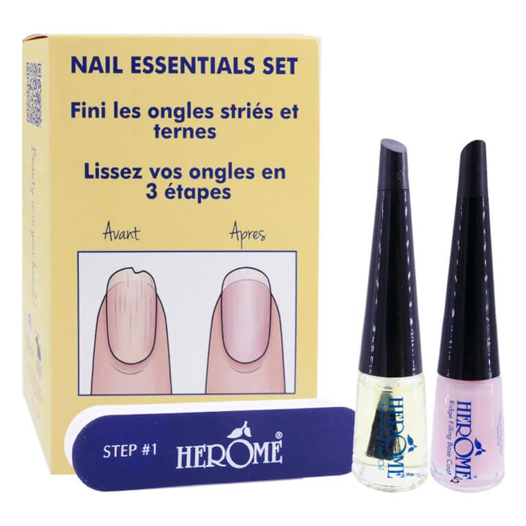 HEROME NAIL ESSENTIALS SET FOR RIDGED & DULL NAILS