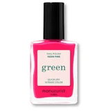 MANUCURIST GREEN NEON PINK NAIL POLISH 15ML