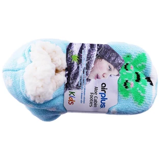 AIRPLUS ALOE CABIN FEUCHTIGKEITSSPENDENDE KINDERSLIPPER, TANNENMUSTER, GRÖSSEN 26–31