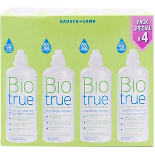 BAUSCH & LOMB BIOTRUE PACK OF 4 BOTTLES, 300 ML EACH