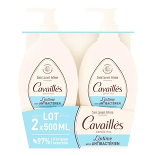 GEL LIMPIADOR INTIMO ANTIBACTERIANO ROGE CAVAILLES, PAQUETE DE 2 X 500 ML