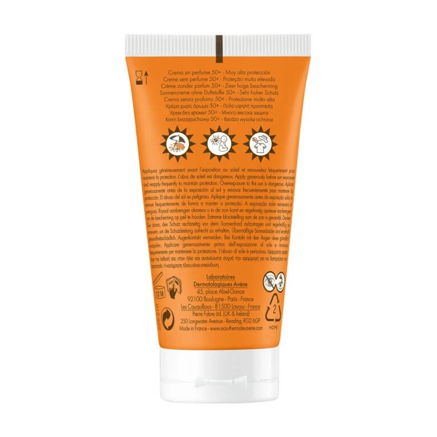 AVENE Geurloze Crème SPF 50+ Onzichtbare Finish 50 ml