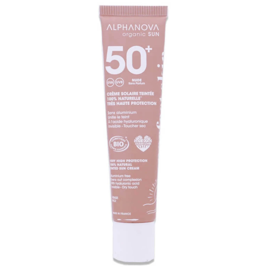 ALPHANOVA ORGANIC TINTED SUNSCREEN NUDE SPF 50+ 40G