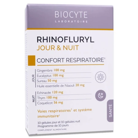 BIOCYTE RHINOFLURYL DAY & NIGHT 20 CAPSULES
