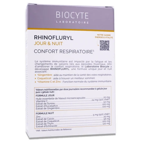 BIOCYTE RHINOFLURYL DAY & NIGHT 20 CAPSULES