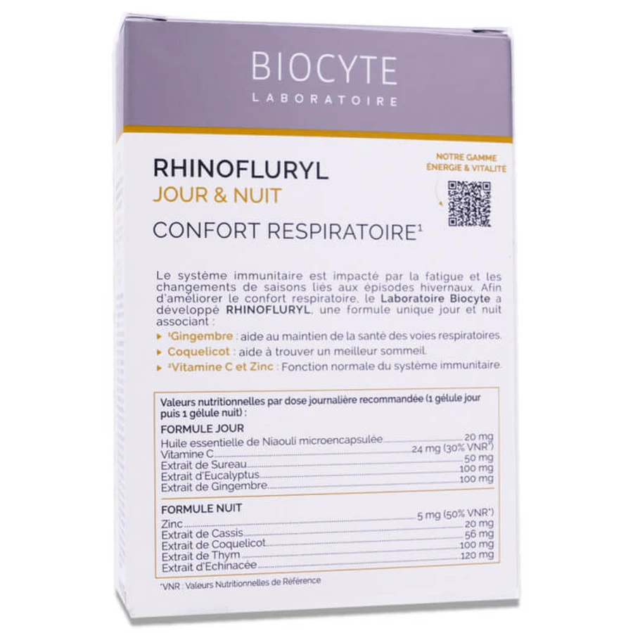 BIOCYTE RHINOFLURYL DAY & NIGHT 20 CAPSULES