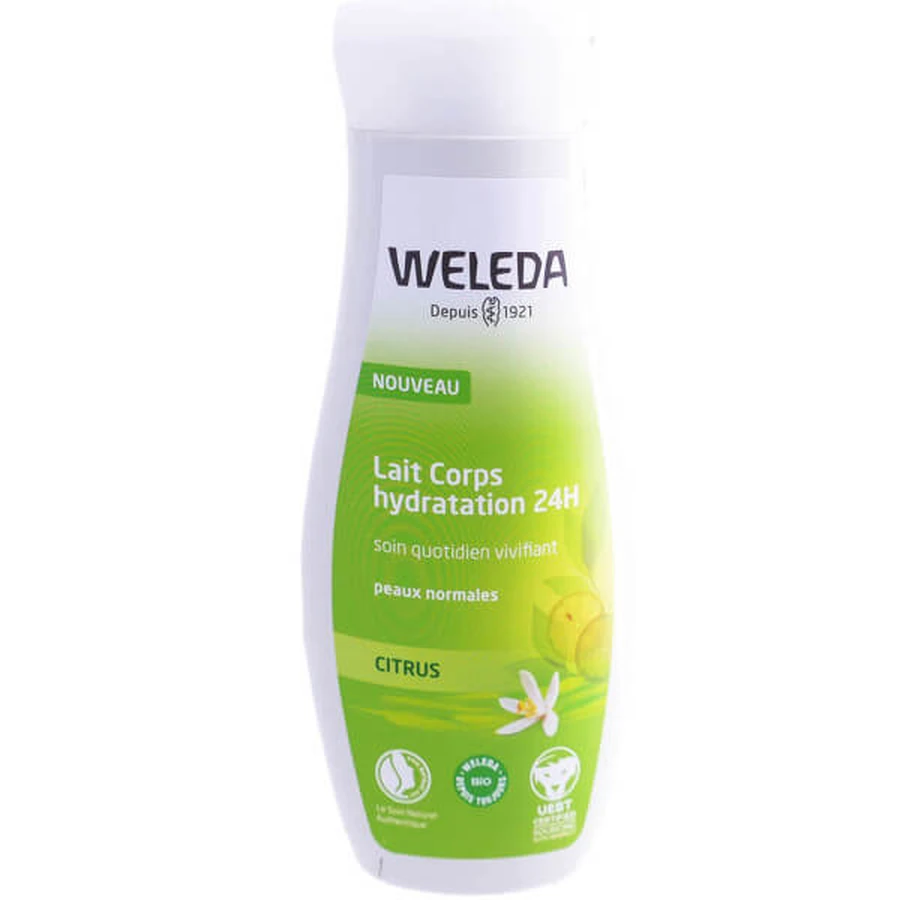 WELEDA LOCIÓN HIDRATANTE CORPORAL ECOLÓGICA DE 24 HORAS, CÍTRICOS, 200 ML