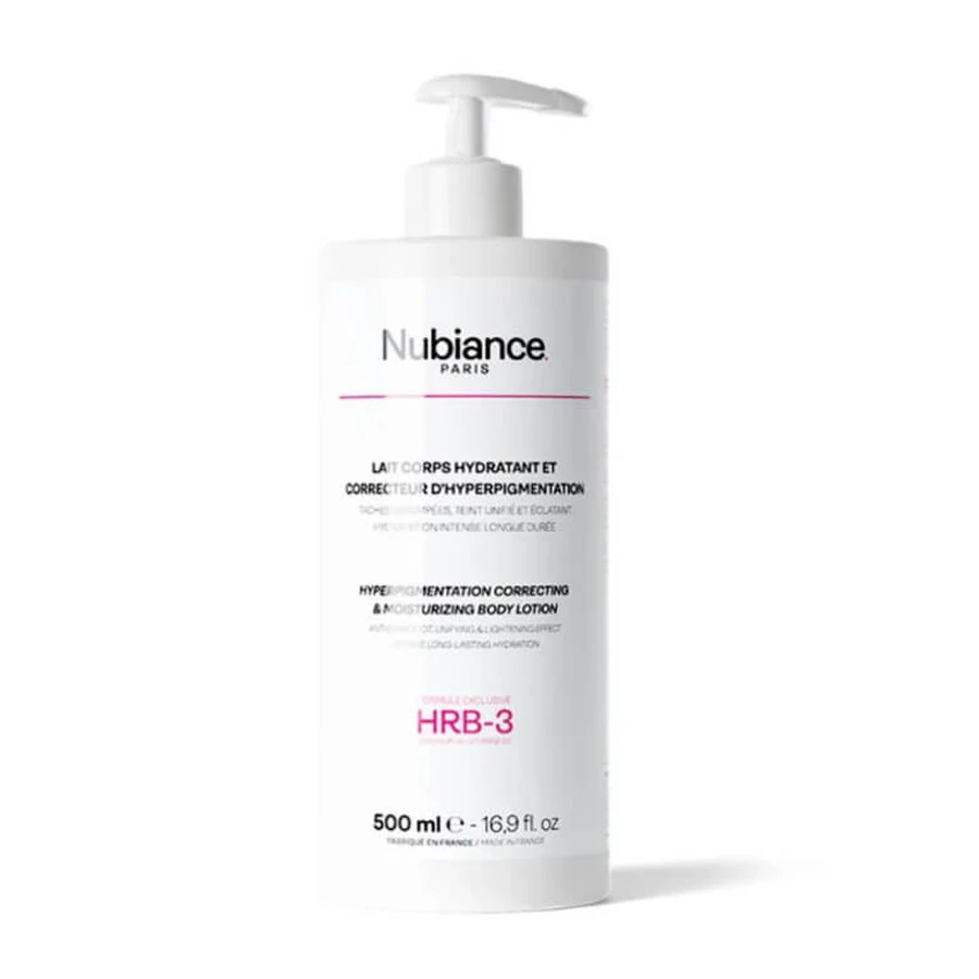LECHE HIDRATANTE CORPORAL NUBIANCE PARA LA CORRECCIÓN DE LA HIPERPIGMENTACIÓN HRB3 500 ML