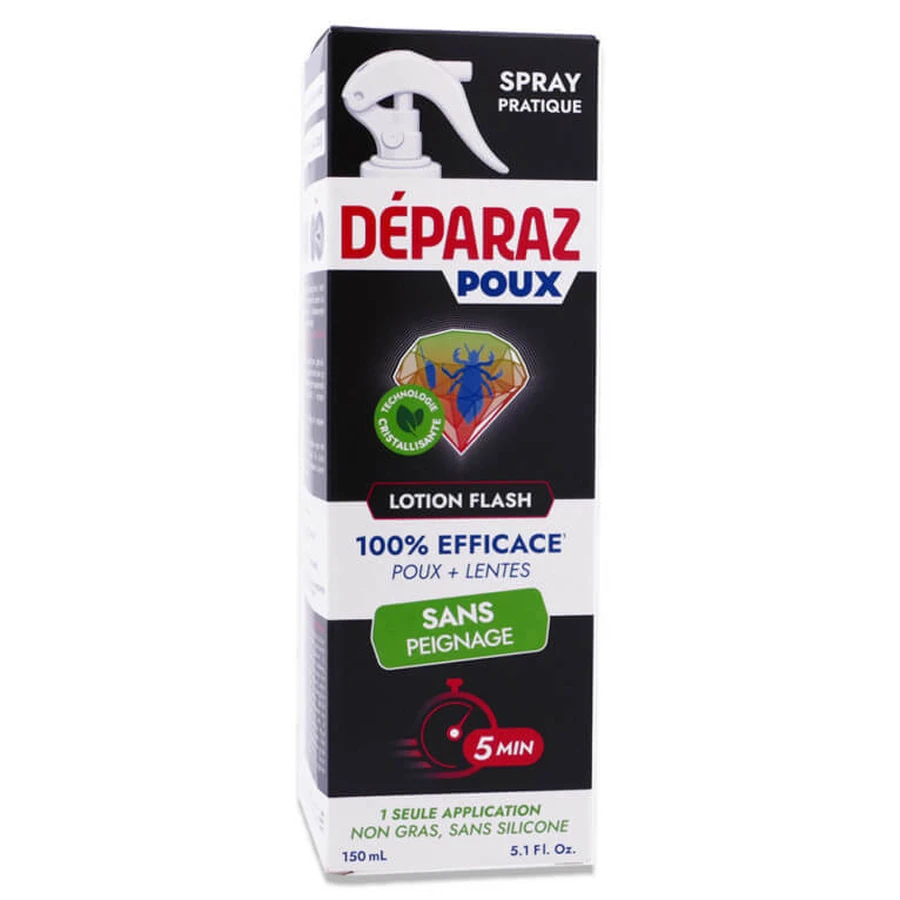 DERAPAZ FLASH LICE LOTION (KEIN AUSKÄMMEN ERFORDERLICH) SPRAY 150 ML