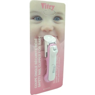 CORTAUÑAS DE SEGURIDAD PARA BEBÉS VITRY, ROSA