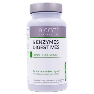 BIOCYTE 5 ENZIMAS DIGESTIVAS 30 CÁPSULAS
