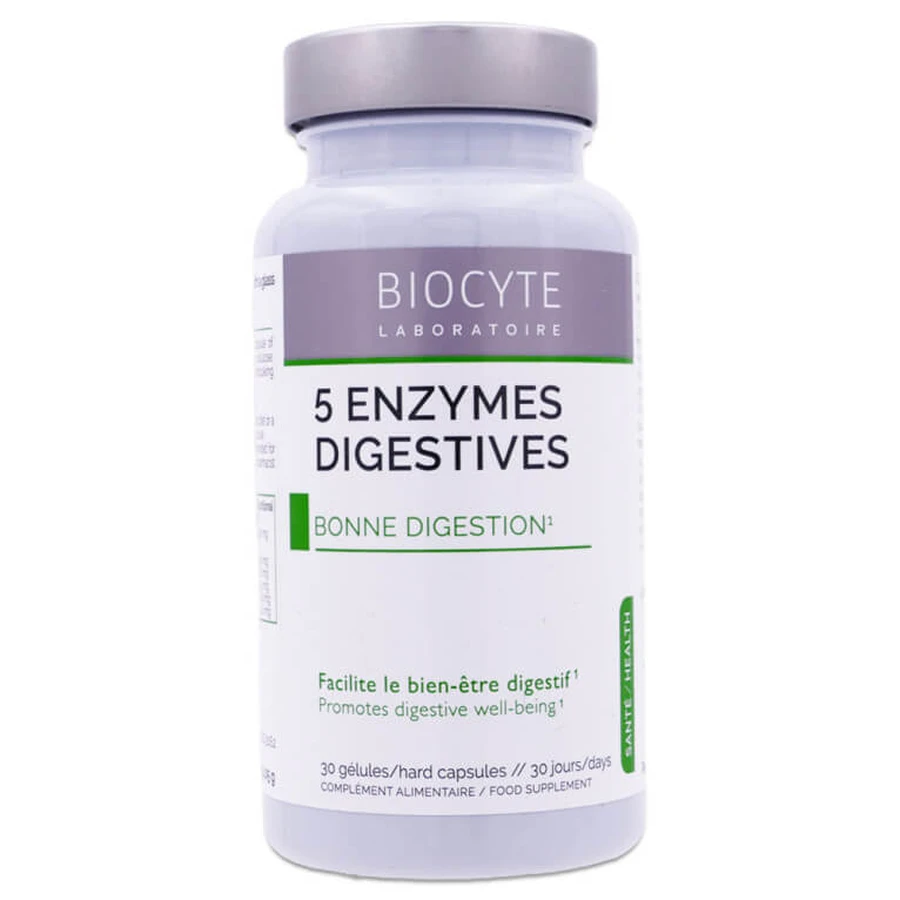 BIOCYTE 5 ENZIMAS DIGESTIVAS 30 CÁPSULAS