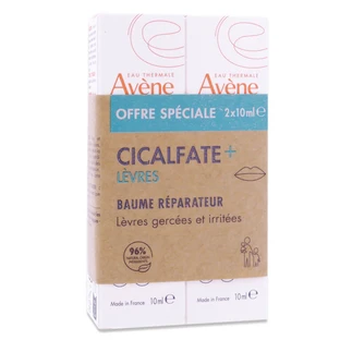 AVENE CICALFATE+ LIPREPARATIEBALSEM, VERPAKKING VAN 2 X 10 ML