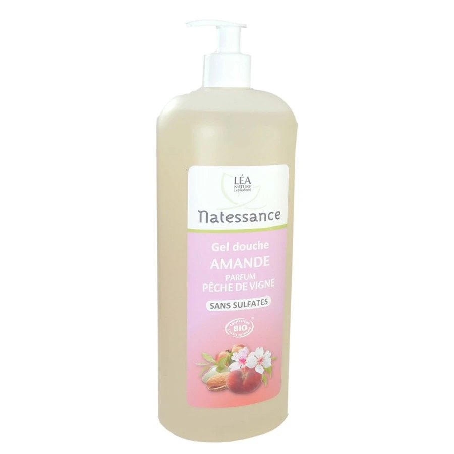 GEL DE DUCHA NATESSANCE DE ALMENDRA Y MELOCOTÓN DE VIÑA, 1 L
