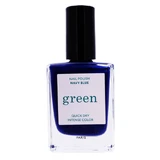 MANUCURIST GRÜN-MARINEBLAUER NAGELLACK NEU 15 ML
