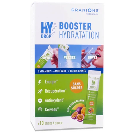 GRANIONS HY DROP BOOSTER HYDRATION 10 STICKS MANGO-PASSION FRUIT
