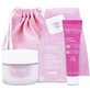 MELVITA "LA DYNAMIQUE" KIT: POUCH + 3 SKINCARE PRODUCTS