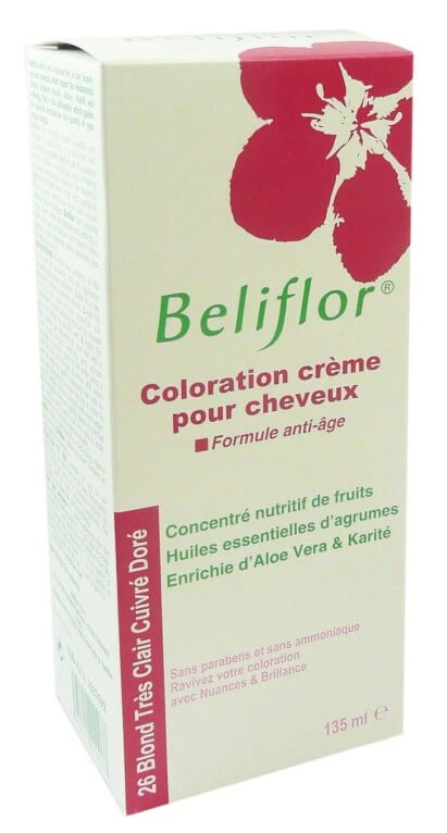 BELIFLOR VERY LIGHT BLONDE CREAM HAIR COLOR No. 26