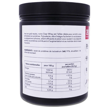 NAT & FORM CLEAR WHEY ISOLATE, UNFLAVORED