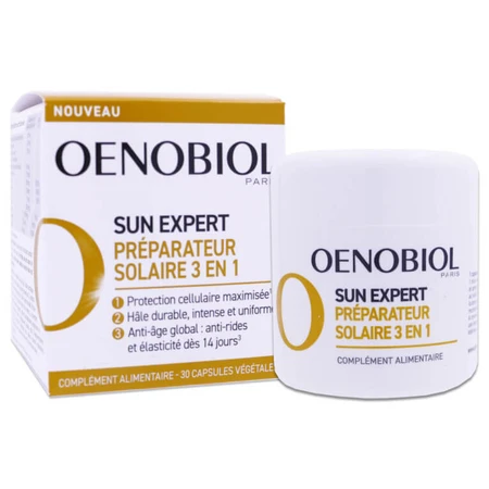 OENOBIOL SUN EXPERT PREPARATEUR SOLAIRE 3 EN 1 30 CAPSULES