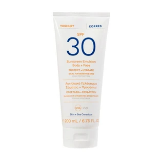 EMULSIÓN SOLAR KORRES SPF 30 PARA CUERPO Y ROSTRO 200 ML