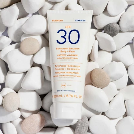KORRES ZONNEBRANDEMULSIE SPF 30 VOOR LICHAAM EN GEZICHT 200 ML